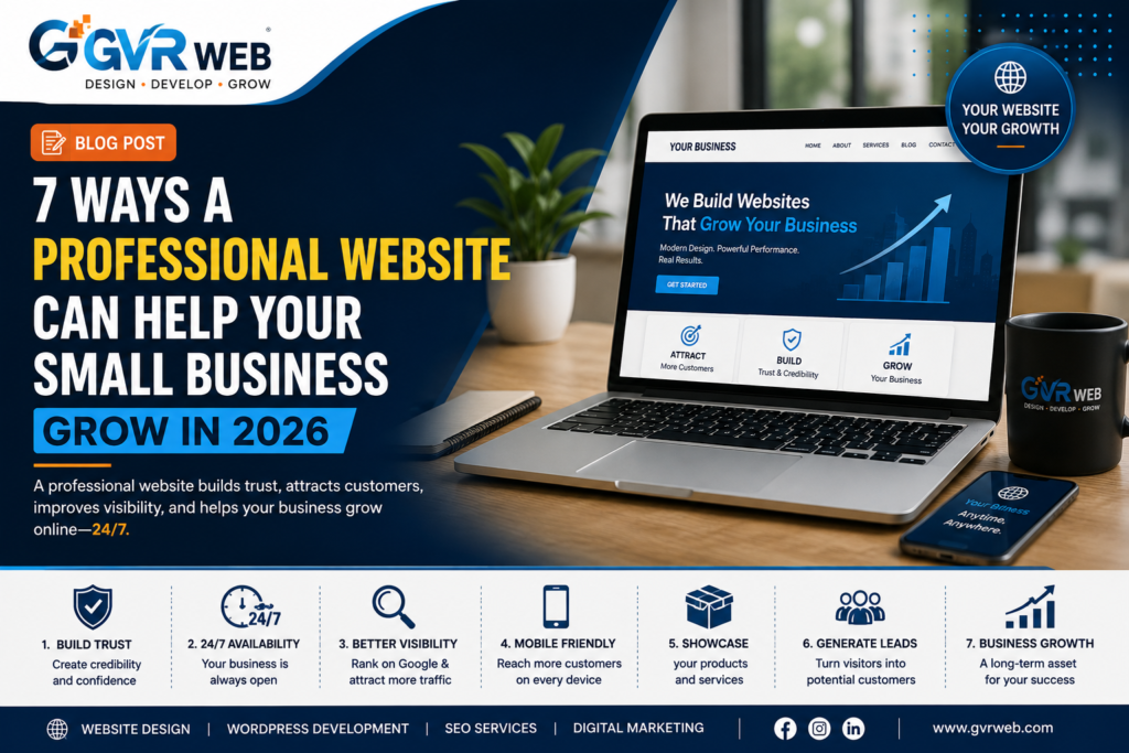 7 Ways a Professional Website Can Help Your Small Business Grow in 2026